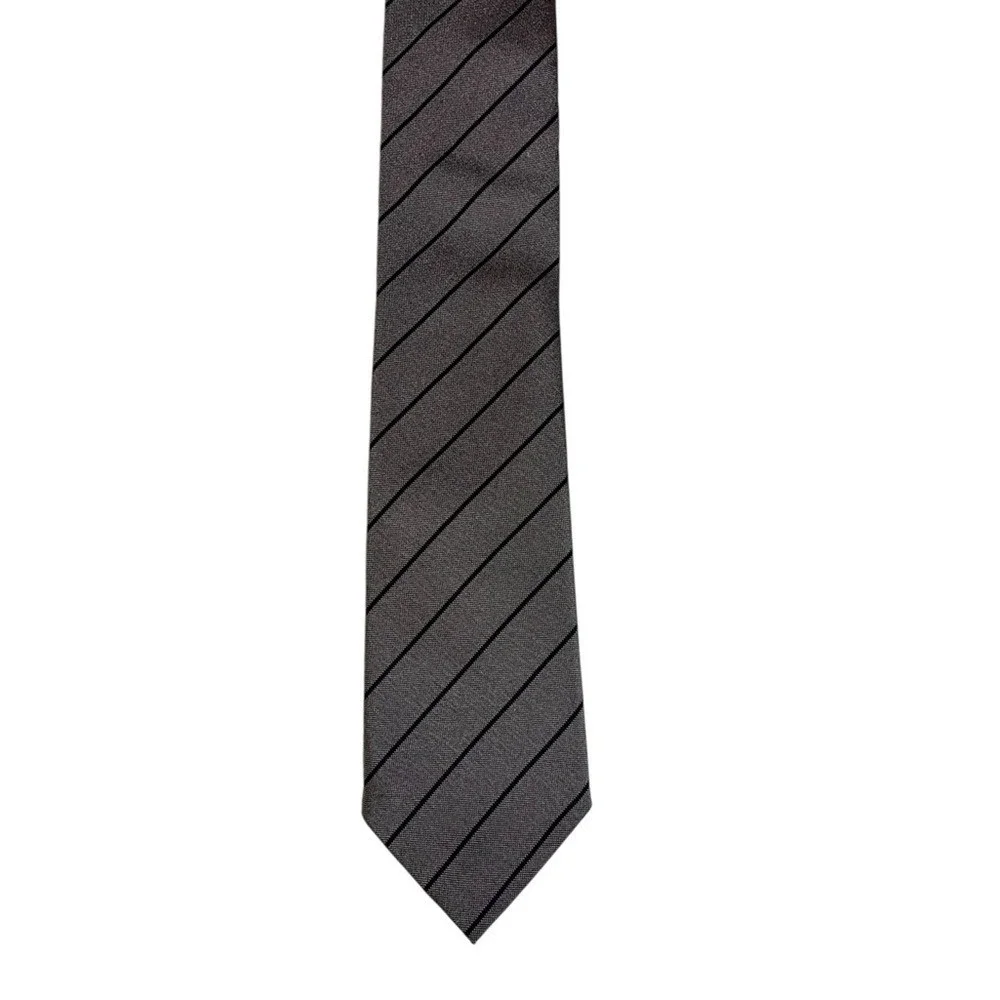 Banana Republic Narrow Silk Tie Quiet Luxury Slim Old Money Made in Italy Formal